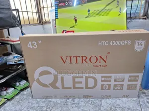 Vitron 43-Inch Qled Smart Android Tv (Model: HTC 4300qfs).