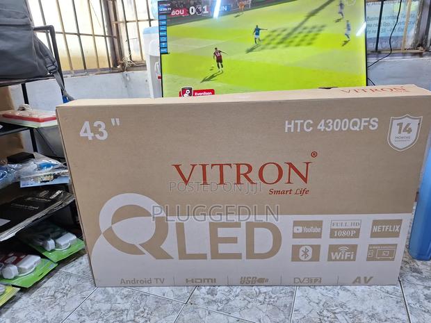 Vitron 43-Inch Qled Smart Android Tv (Model: HTC 4300qfs). - thumbnail 3