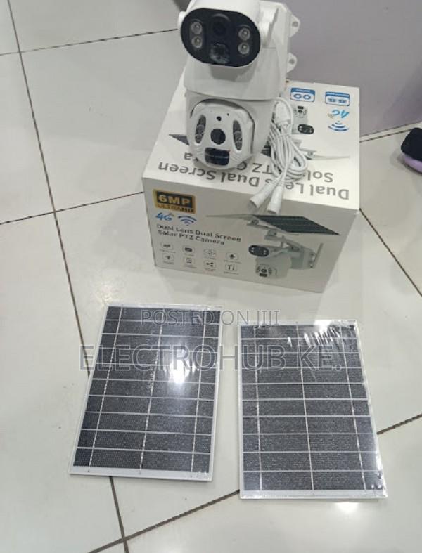 Dual Lens Solar Powered 4g Ubox Camera Full Hd 6mp Cctv
