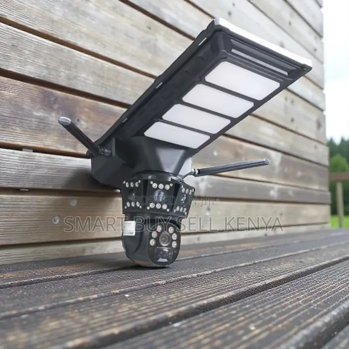 Low Cost 4g PTZ Rotating Dual Lens Solar Camera Solar Street Light