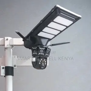 360° Wide Coverage 4g PTZ Dual Lens Solar Camera Solar Street Light