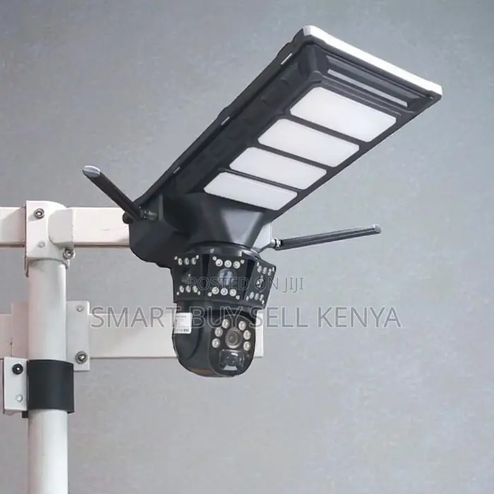 360° Wide Coverage 4g PTZ Dual Lens Solar Camera Solar Street Light
