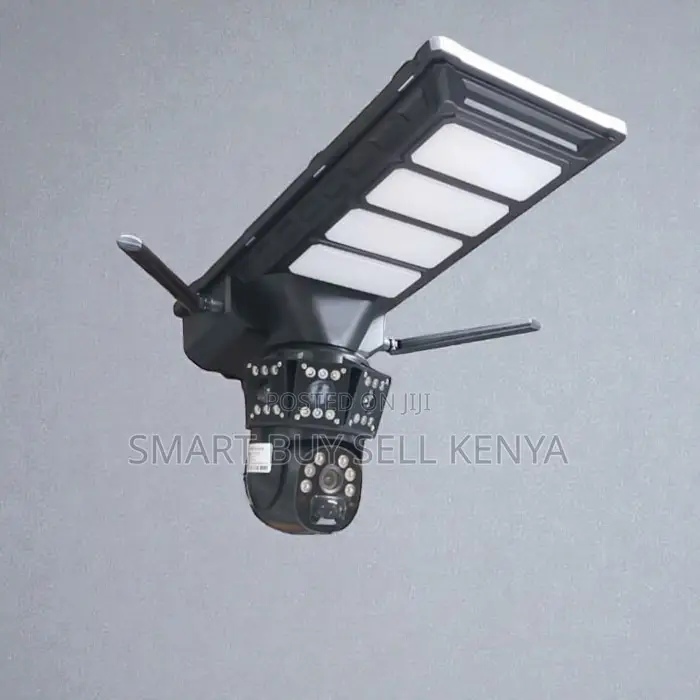 Remote Viewing 4g PTZ Dual Lens Solar Camera Solar Street Light