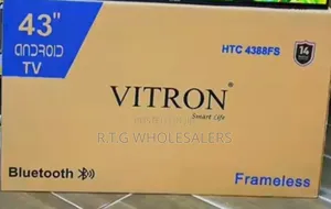 Vitron 43-Inch Smart Android Led Tv Frameless Bt