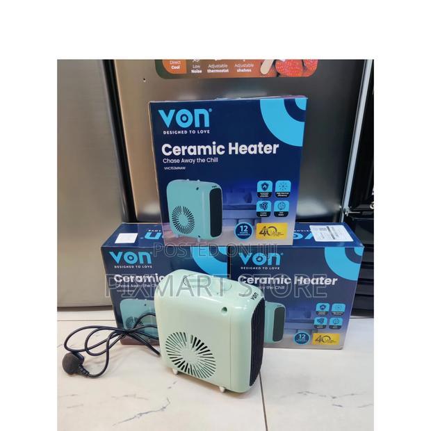 Von 1500w Ceramic Heater Vhc153mnaw – Dual Heat Modes + Fan