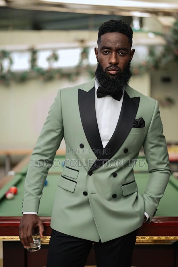 Double Breasted Green Tuxedo