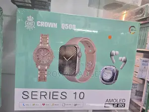 Crown Q500 Series 10 Smartwatch With Earbuds Set