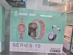 Crown Q500 Series 10 Smartwatch Gift Set for Men Women