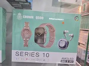 Crown Q500 Series 10 Smartwatch Gift Set for Men Women