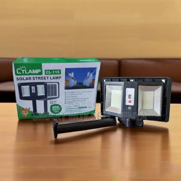 Pir Motion Sensing Ctlamp 300w Watts Double Sided Solar Light