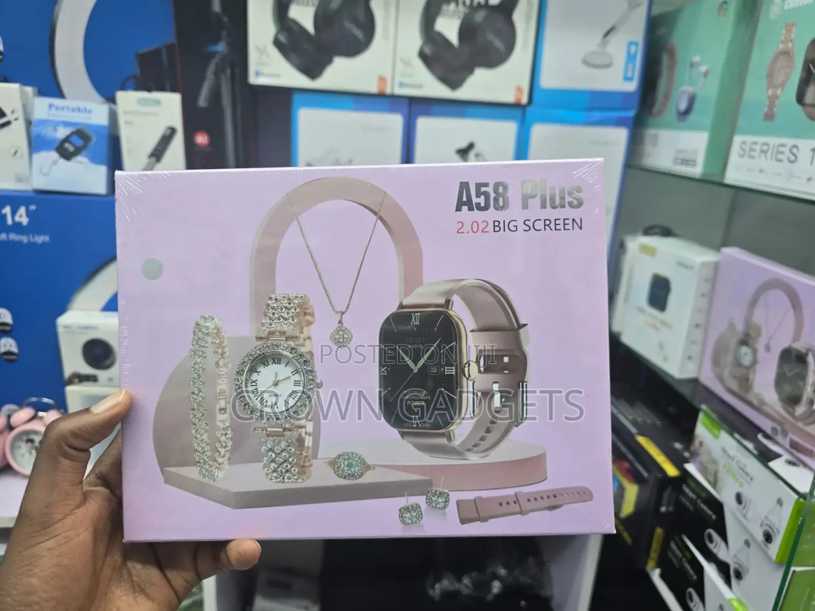 A58 Plus Luxury Women Smartwatch Gift Package