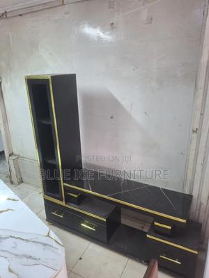 Black Frame Tv Stand - main view