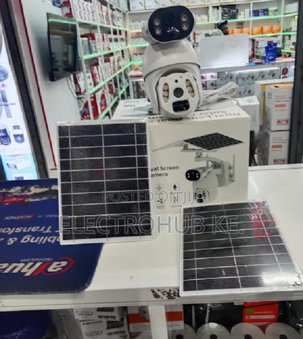 Intelligent Solar Camera - Dual Screen Solar Dual Lens 4g 6mp Camera