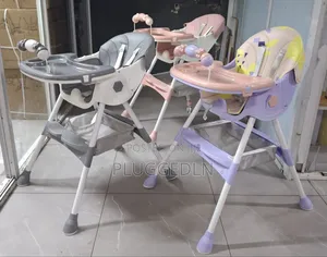 2-in-1 Foldable Baby High Chair and Feeding Table