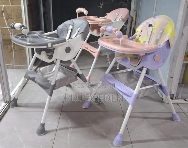 2-in-1 Foldable Baby High Chair and Feeding Table - main view