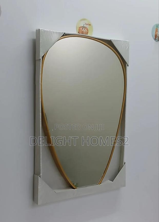 Decorative Oval Shaped Mirror-Alp - thumbnail 2