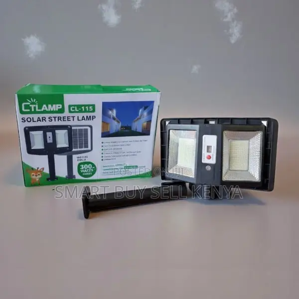 Easy Wall or Pole Mounting Ctlamp 300w Watts Double Sided Solar Light