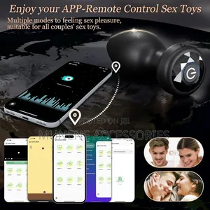 Anal Butt Plug Vibrator Rechargeable With App Control Sex Toy Unisex