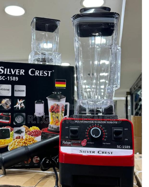 Silver Crest 2-in-1 Commercial Blender – Powerful Versatile