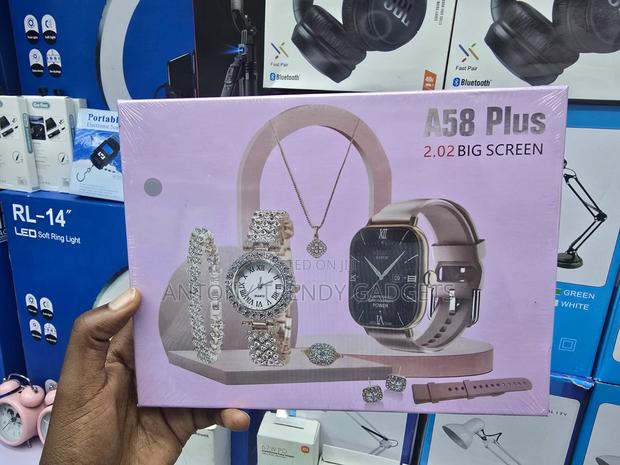A58 Plus Women Smart Watch Combo Gift Box Set - main view