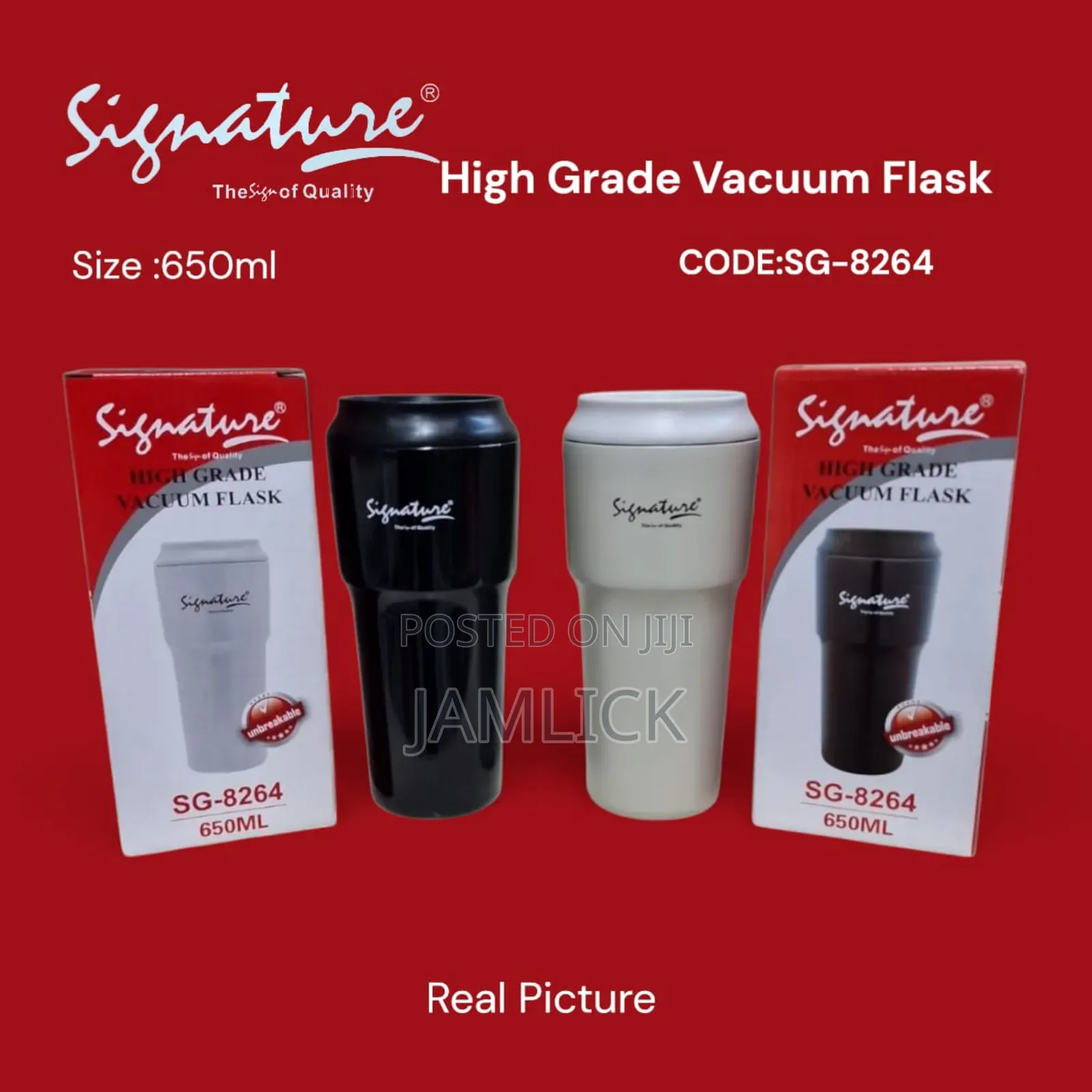 650ml Signature High Grade Vacuum Flask - Bn