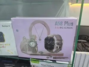 A58 Plus Smartwatch Set, A58 Plus Smartwatch With Bracelet & Necklace