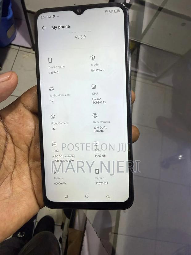 Itel P40 64 GB Gray - thumbnail 4