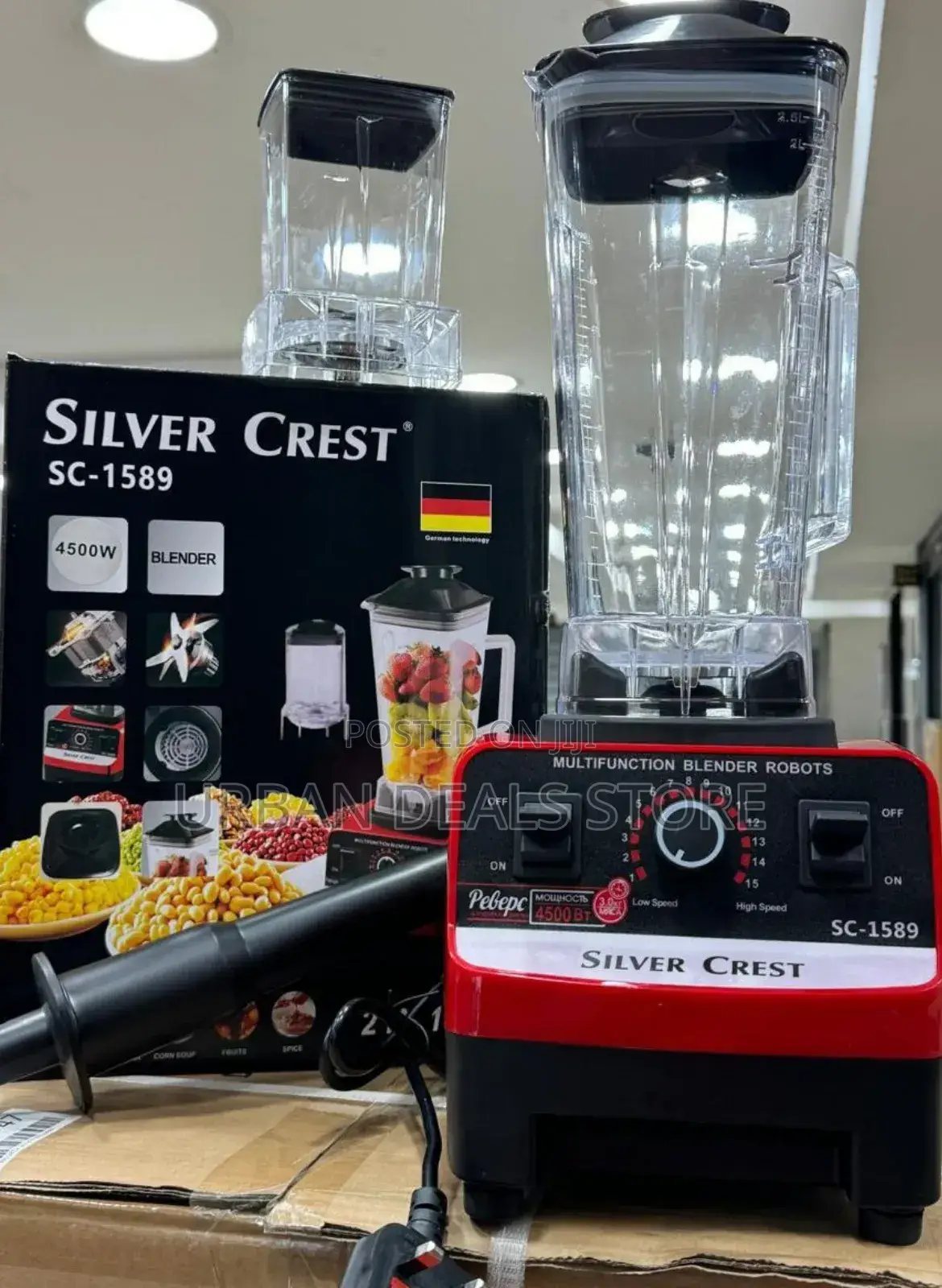 Silver Crest Commercial 2 in 1 Blenders Box Has 6 Pieces