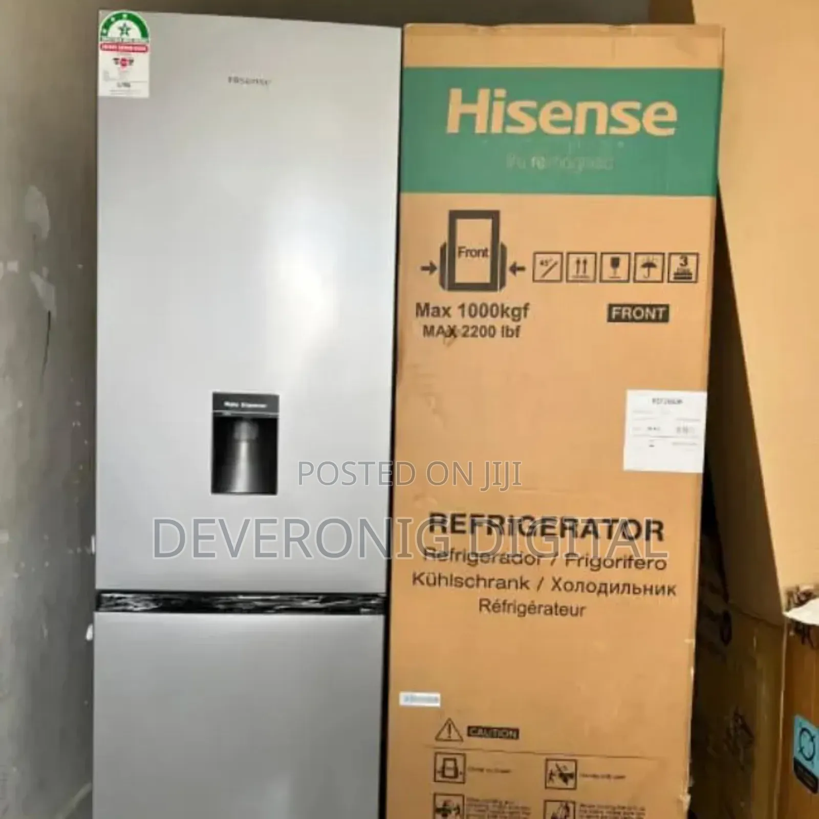 Hisense Ref 265litres Dr Fridge