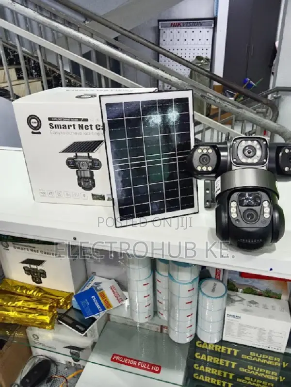 Wireless Smartnet 4g V380 Solar Tripple Lens Surveillance Camera