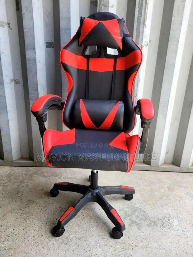 Red Black Chairs Office Chairs - main view