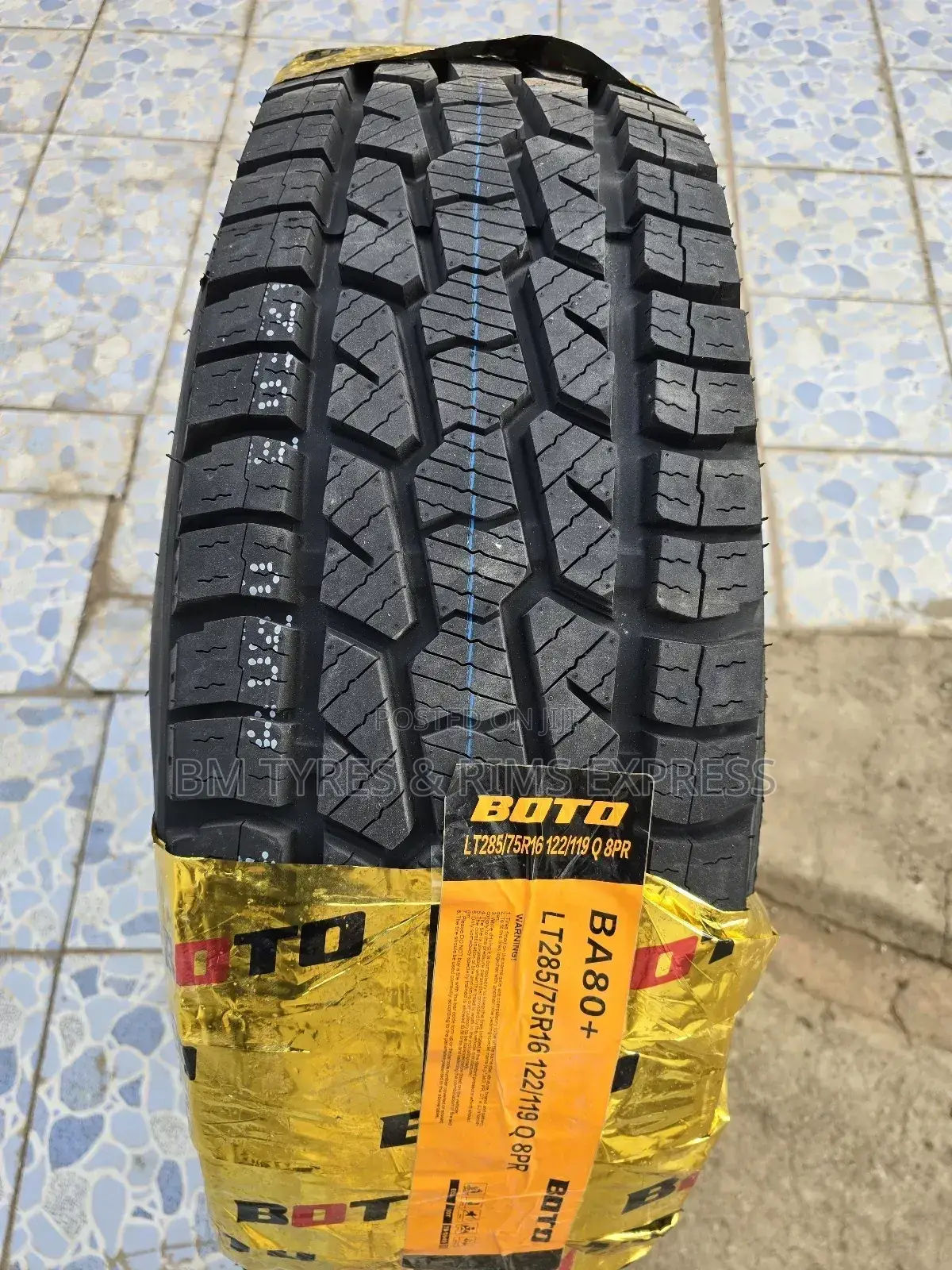 285 /75 R16 Boto Tyres (All Terrein).