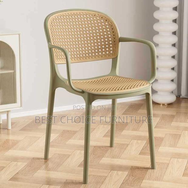 Dining Chair : Stackable Polypropylene Plastic Armchair - main view