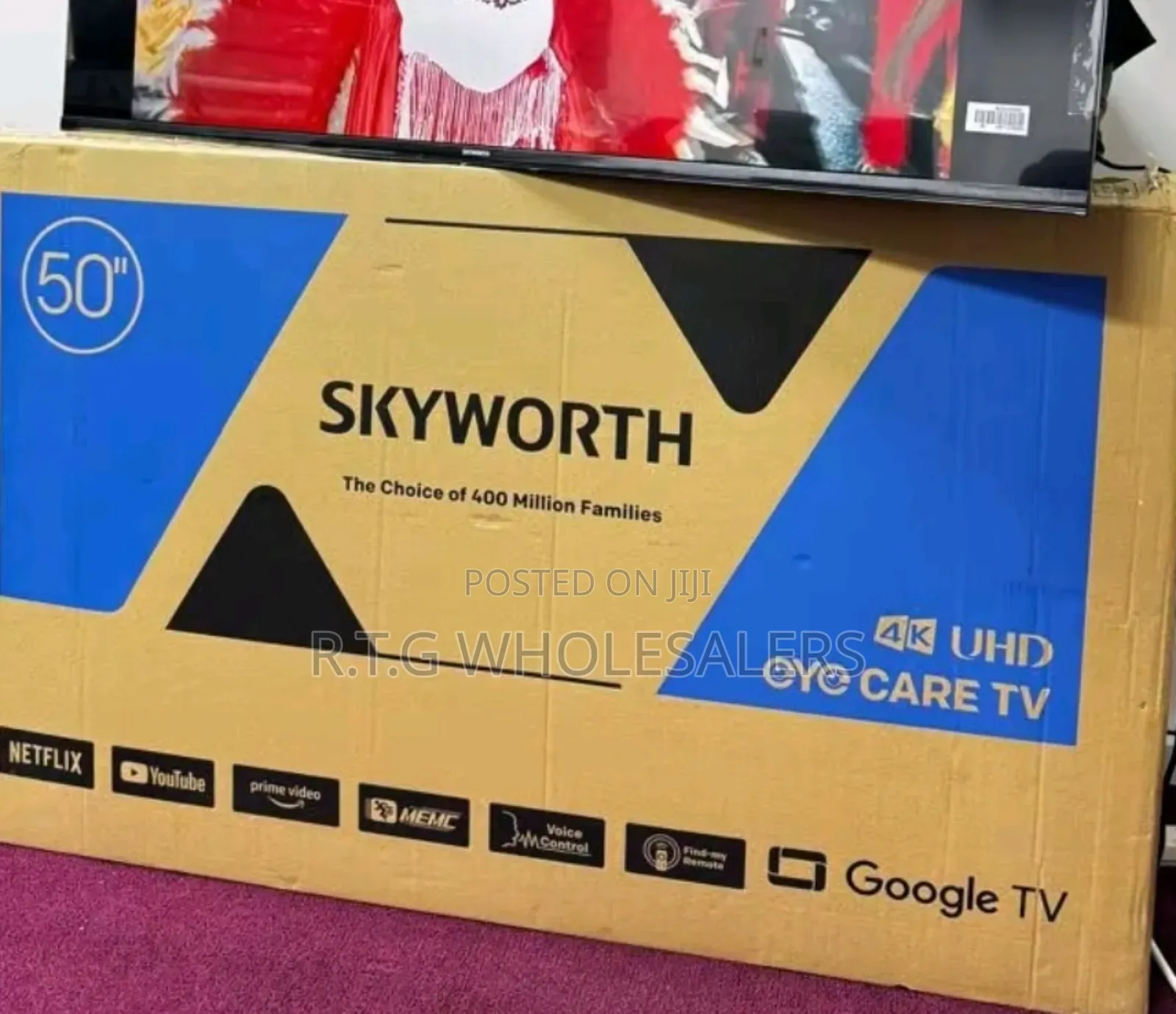 Skyworth 50′′ Uhd Smart Google Tv