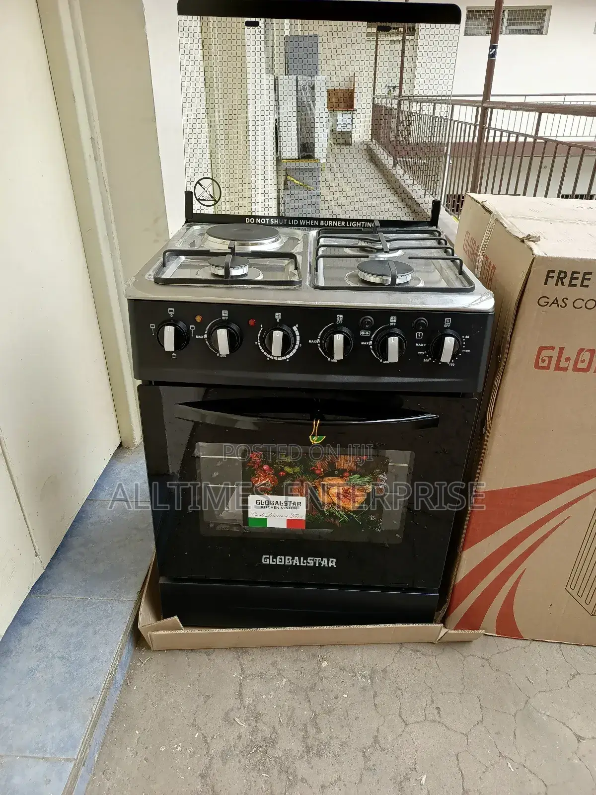 Globalstar 60*65cm 3g+1e Standing Cooker Electric Oven Rotisserie