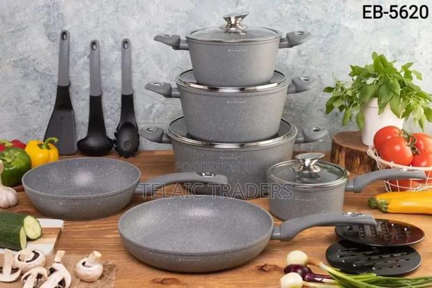 Edenburg 15pc Cookware Set(Grey ) - main view