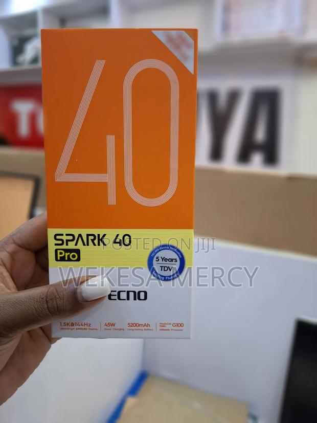 New Tecno Spark 40 Pro 128 GB Black - main view