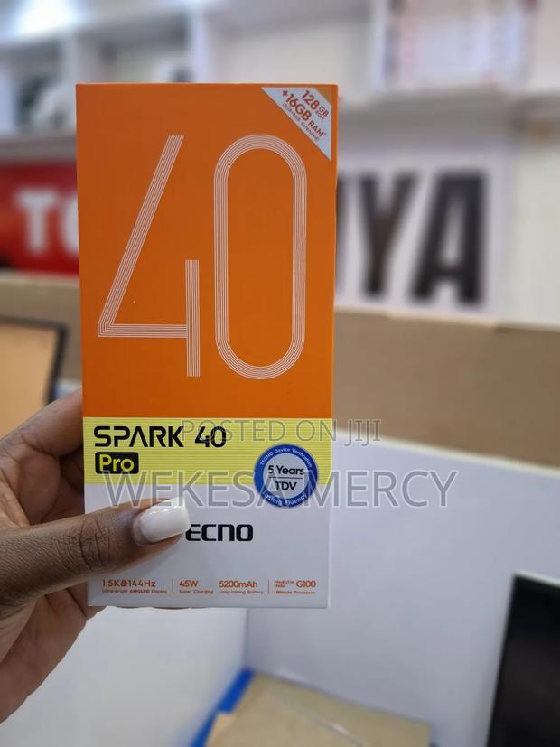 New Tecno Spark 40 Pro 128 GB Black - thumbnail 3