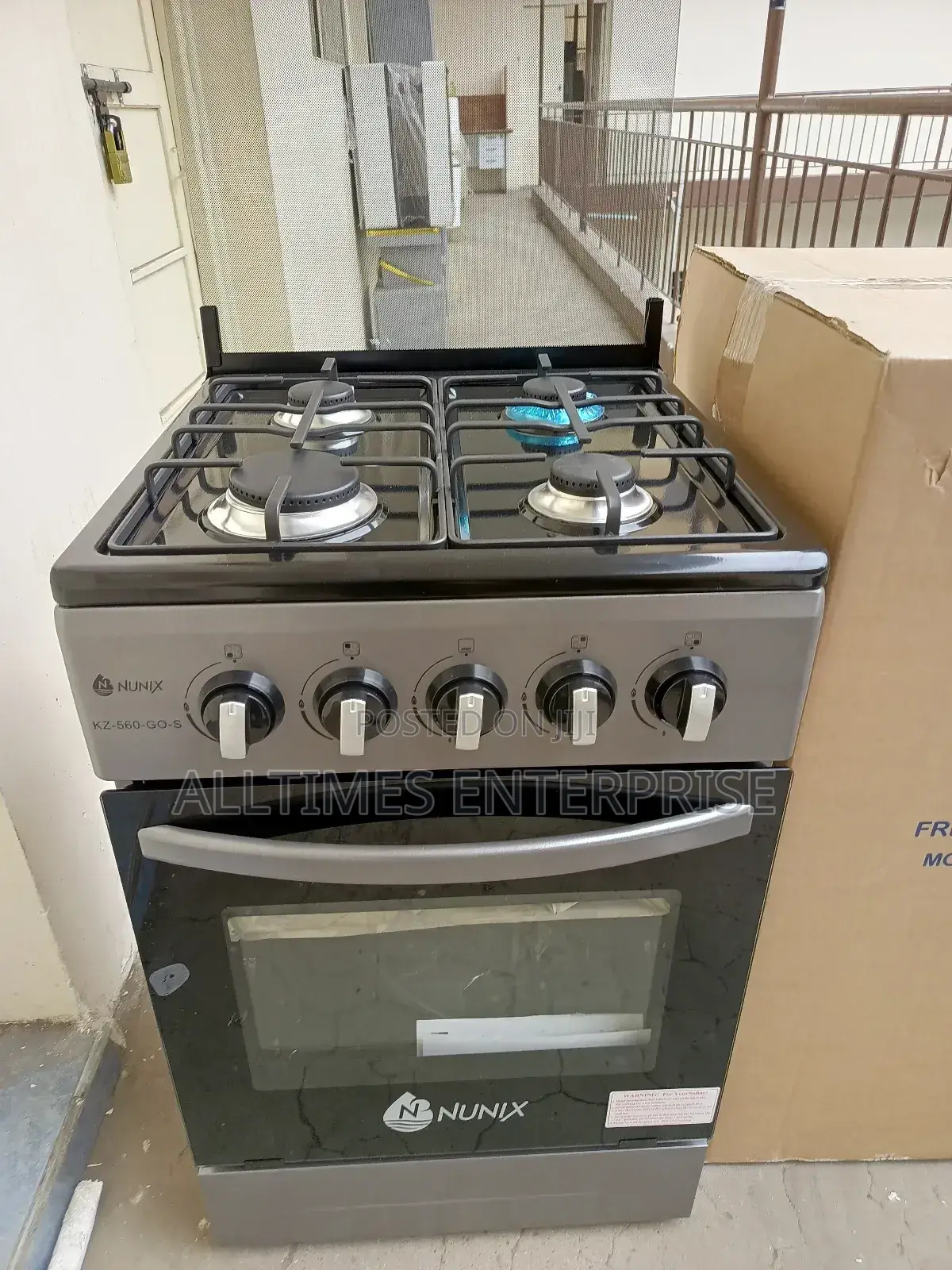 Nunix 50*55cm Full Gas Burner Standing Cooker Gas Oven