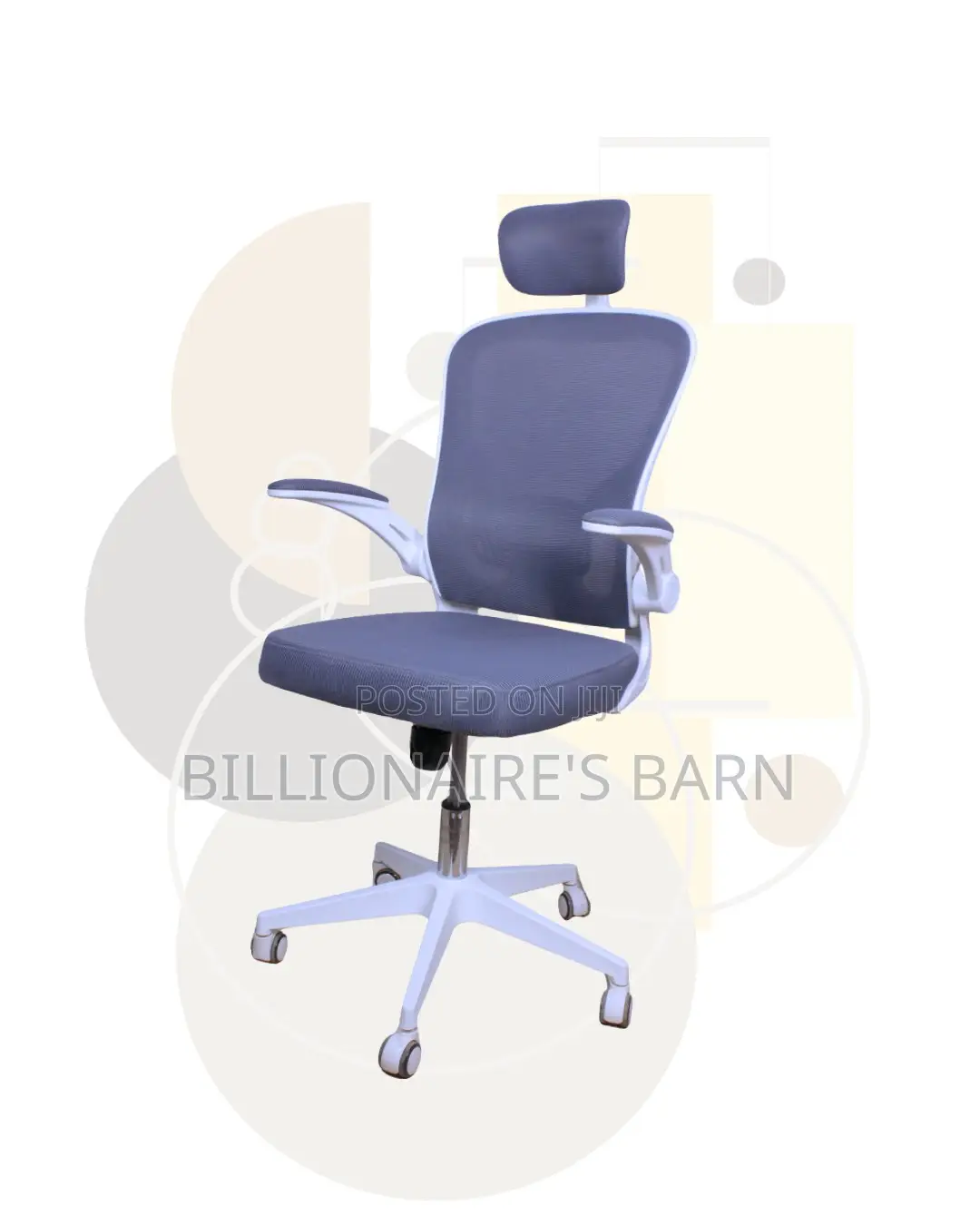 White Ergonomic Mesh Chair | Posture-Friendly Build for Productivity