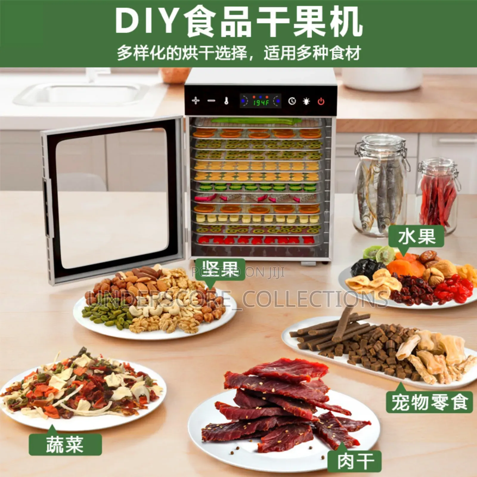 18 Layer Stainless Steel Smart Food Dehydrator