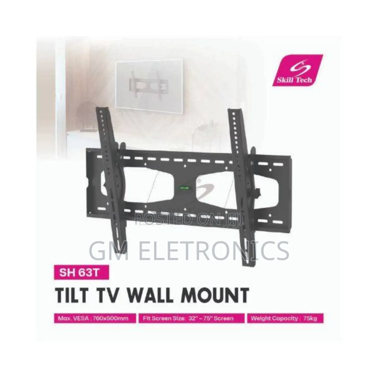 Tilt Tv Wall Mount 32–85 Inch Black- Durable Strong.