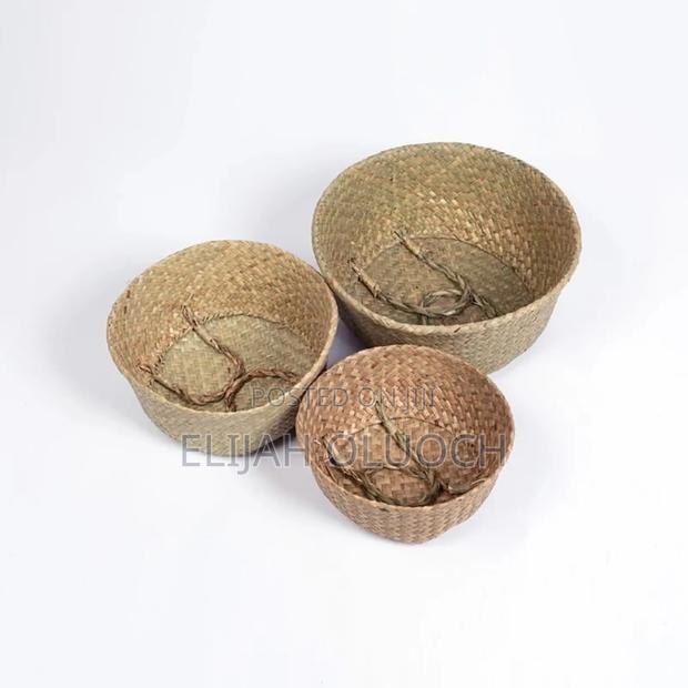 Firm Rattan Handmade Baskets For Decoration Still Available - thumbnail 3
