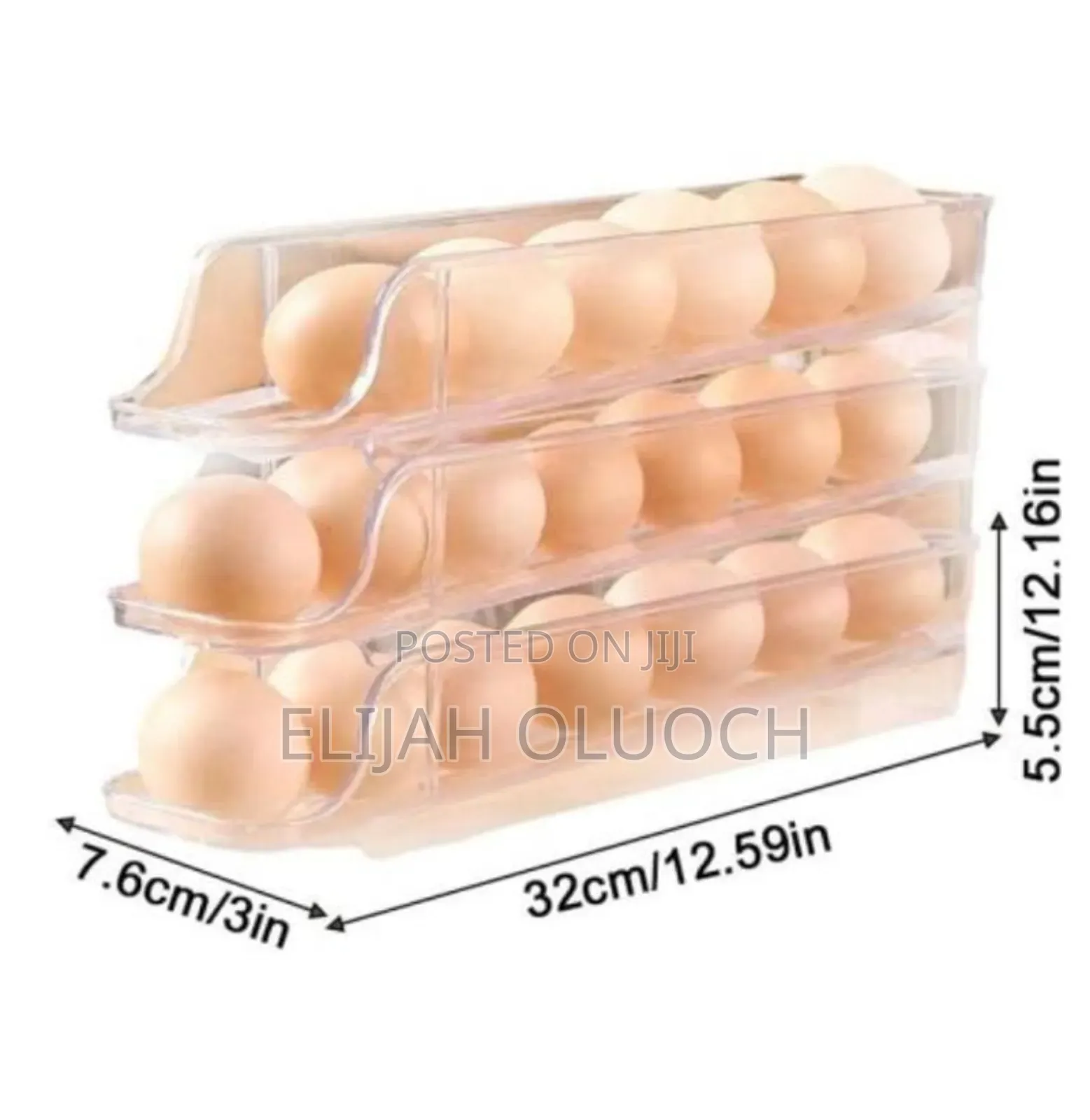 3 Layered Rolling Egg Storage Box