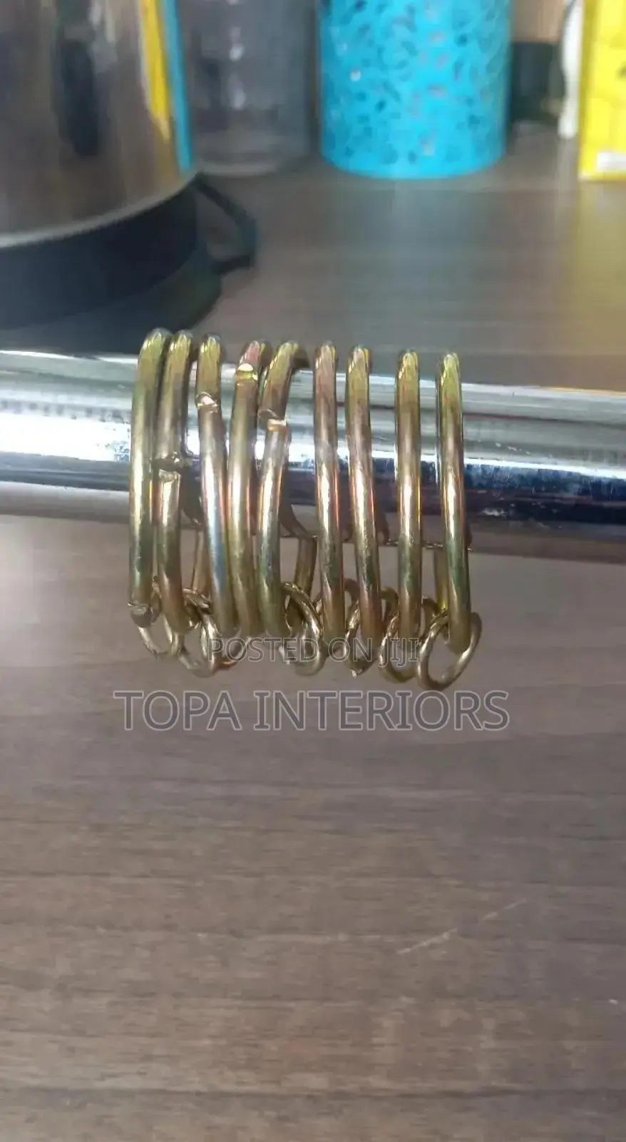 Circular Drapery Round Metallic Curtain Rings