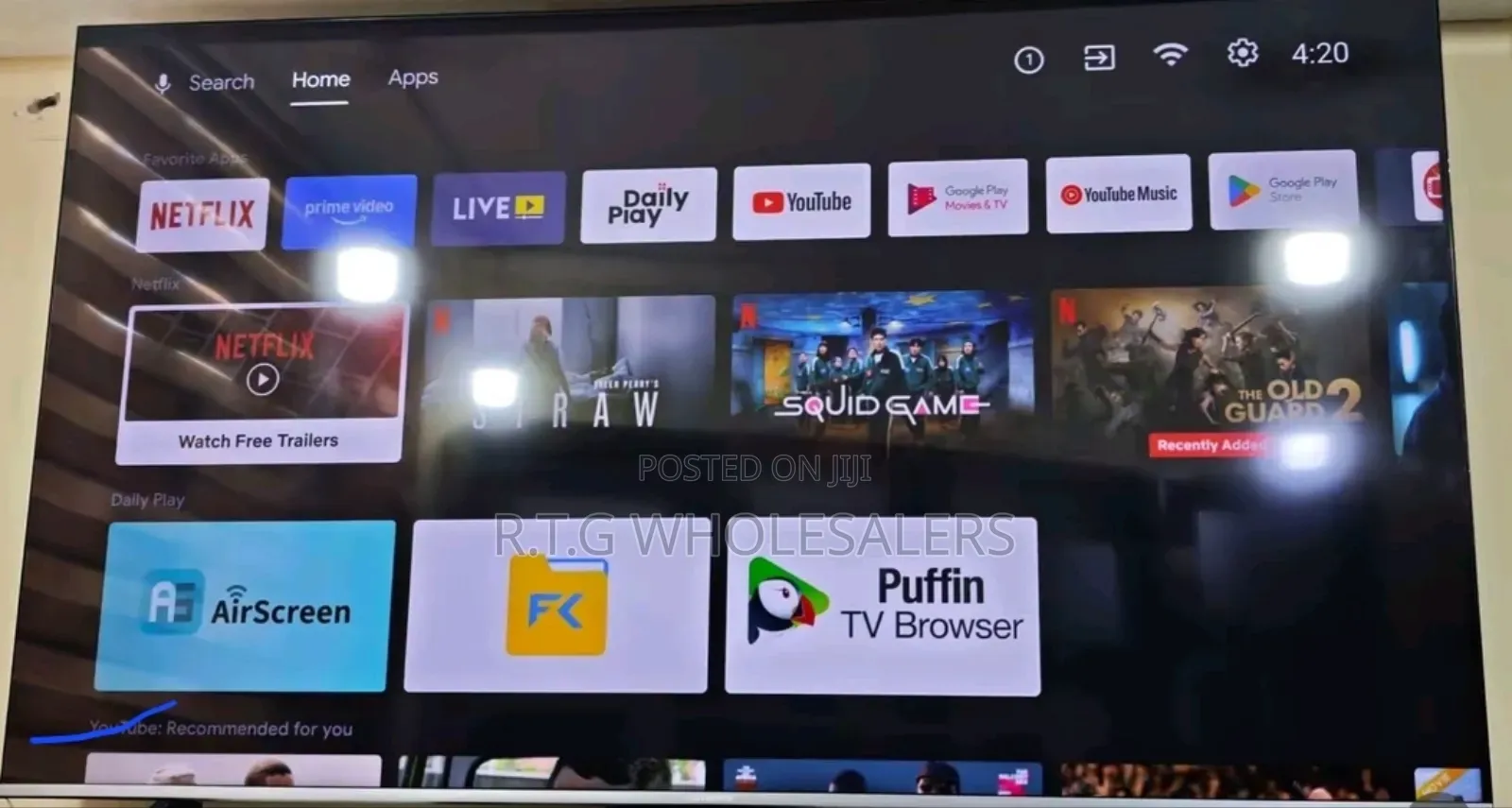 65 Inches Smart Android Uhd Television