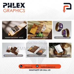 Bronchure, Company Profile, Business Cards, Menu Design, Letterhead