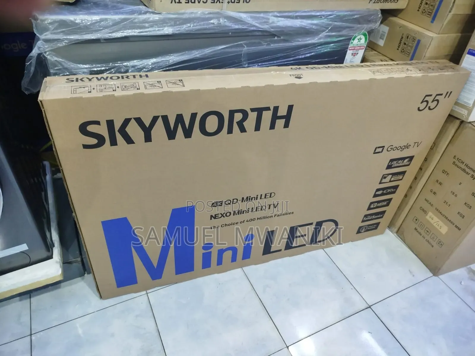 Skyworth 55" Qd-Miniled Uhd Google Smart Tv
New Model