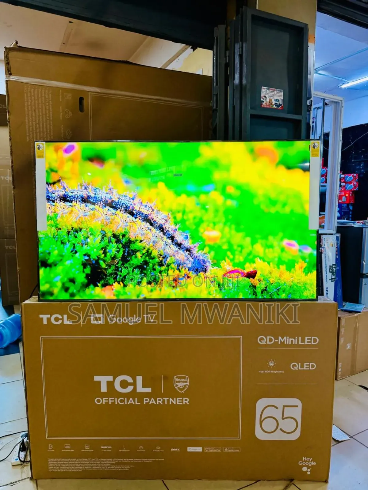TCL 65′′ Premium Qd-Miniled Google Tv 144hz Dolby Vision and Atmos