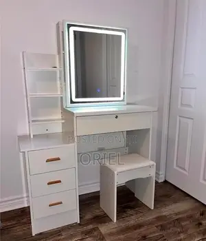 Dressing Table; Chic Bedroom Cosmetic Organizer Table